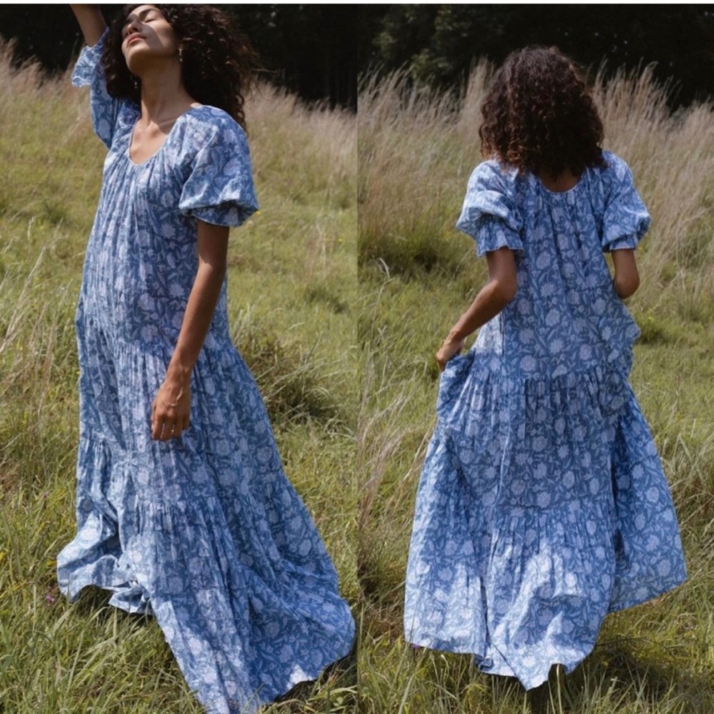Daughters of India floral print long dress